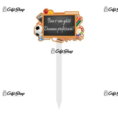 Bine v-am gasit in noul doamna profesoara, topper lemn, model a